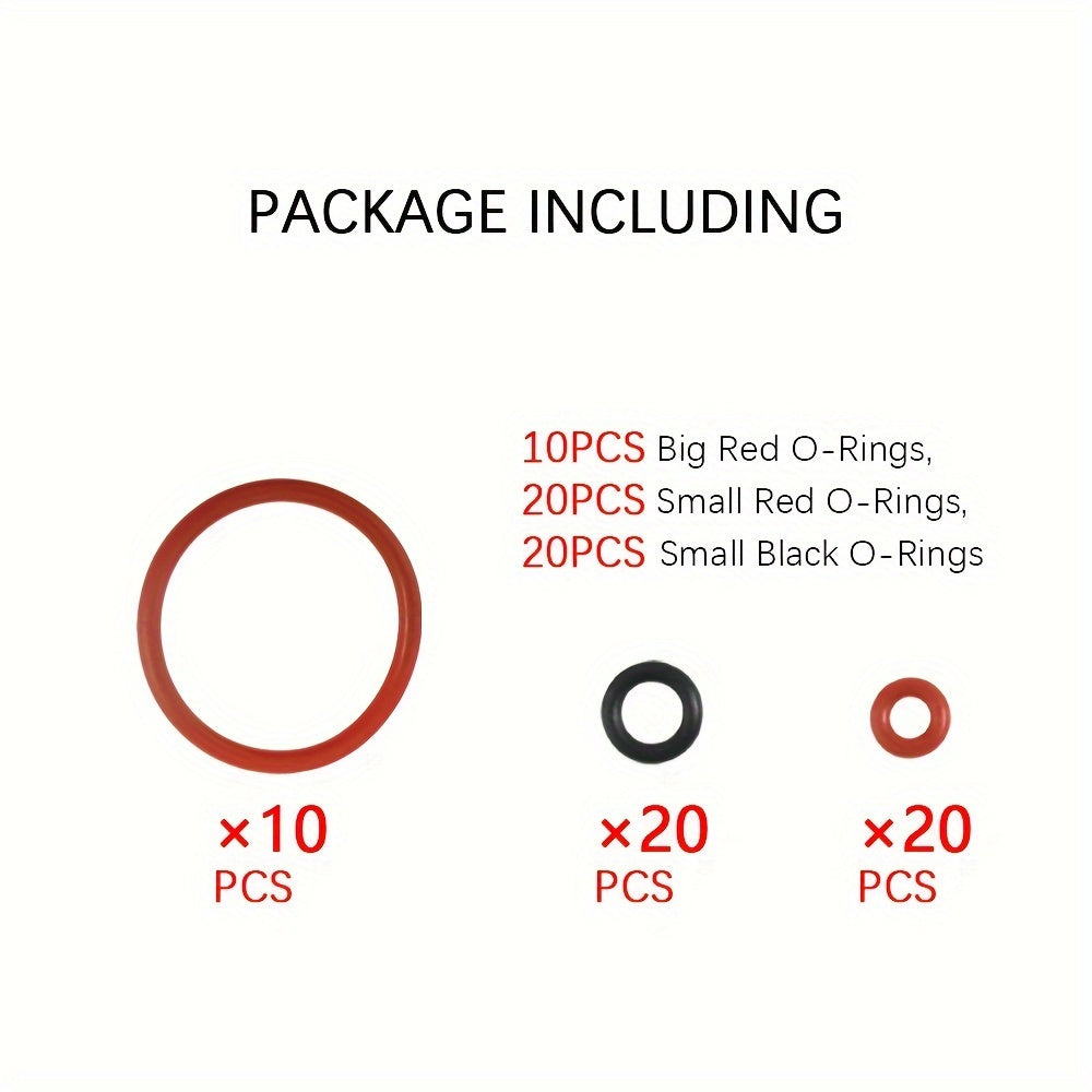 Complete O-ring Gasket Seal Set with Key Tool for Jura Capresso/Impressa Machines, including Brew Group and Drainage Valve O-ring. Compatible with a wide range of Jura C, E, ENA, F, J, S, Z, X, Cappuccino Maker Series Machines.