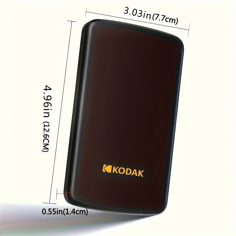 Kodak Portable External Hard Drive P150 - 500GB/1TB USB 3.0 for fast and stable data transfer, ideal for backups and storage, with durable construction and secure backup option.