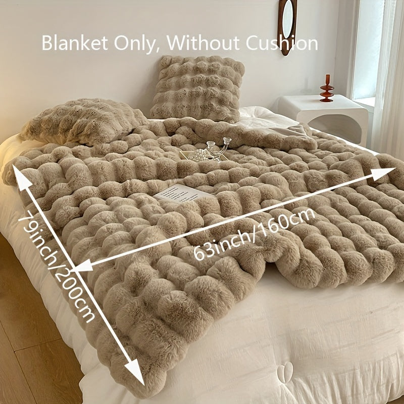 Soft and plush, this solid color blanket is perfect for snuggling up on the couch, in the office, or while camping and traveling. It's a versatile gift that can be used year-round.