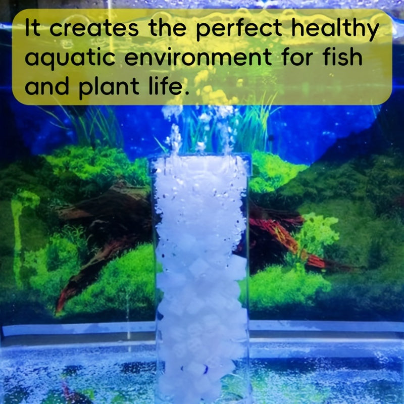 Uncharged MBBR Koi Pond Media by Wholesale Koi Farm supports nitrification in fish tanks and aquaponics systems.