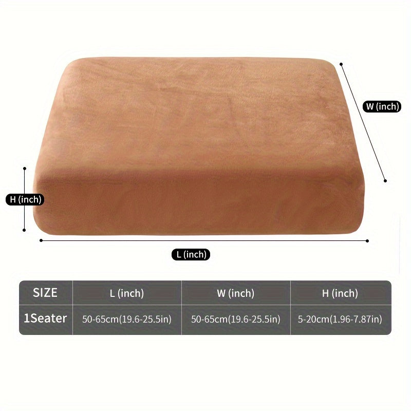 Soft, non-slip velvet sofa slipcover protects furniture and enhances home decor.