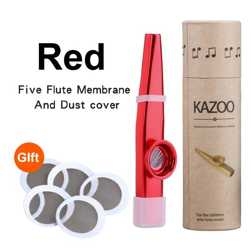 Easy-to-learn colorful instrument for beginners - Kazoo Metal Kazoo Guitar Ukulele Accompaniment