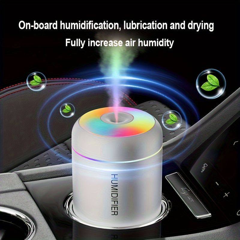 Mars Cannon Ash PRO Mini USB Humidifier with Heavy Mist, Colorful Ambient Lighting, Quiet Operation for Desk, Car, Office (No Scent Included)