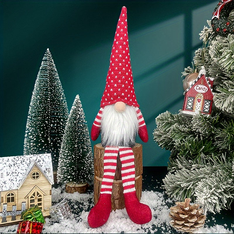 Add holiday cheer with a Christmas faceless old man decoration, measuring 36.07x8.89 cm, for your home decor.