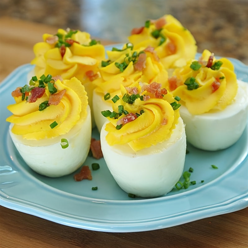 Red silicone egg cups for fluffy steamed eggs, perfect for home cooking and baking.