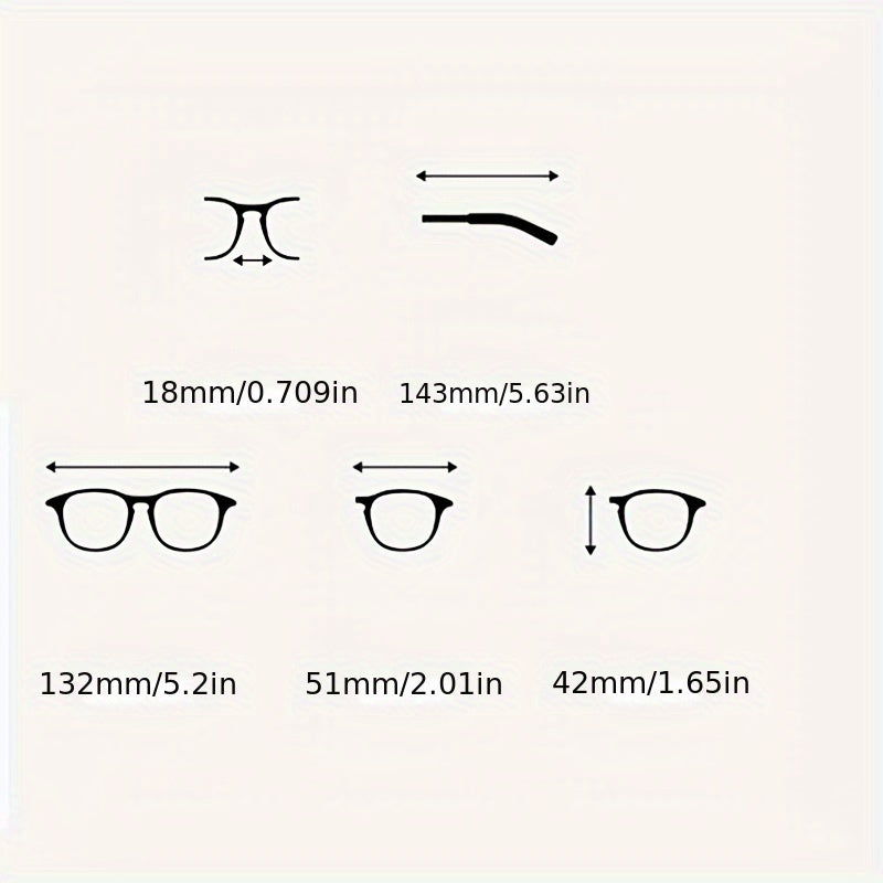 Anti-blue light mirror glasses with large fashionable frame and stylish design suitable for all face shapes.