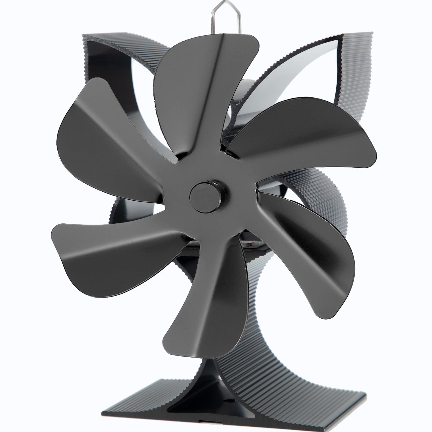 Enhance Heat Distribution with a Standing 6-Blade Wood Stove Fan - No Electricity Needed for Wood, Gas, or Log Burning Stoves