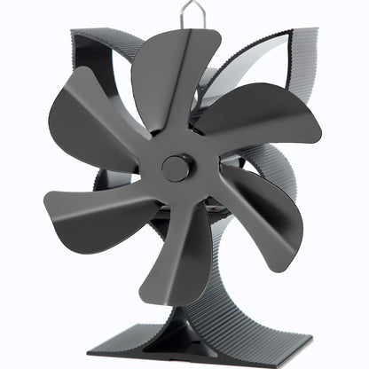 Get 1 or 2 pieces of the 6-leaf wood stove fan, designed to distribute heat efficiently from your wood, gas, or log burner stove. This heat-driven wall fan is crucial for keeping your home comfortable during the colder months of autumn and winter. It is