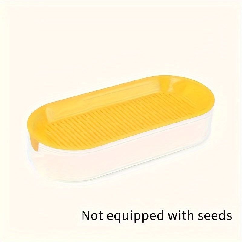 Hydroponic Cat Grass Growing Kit with Easy Sprout System, Durable Tray, Ideal for Indoor Gardening