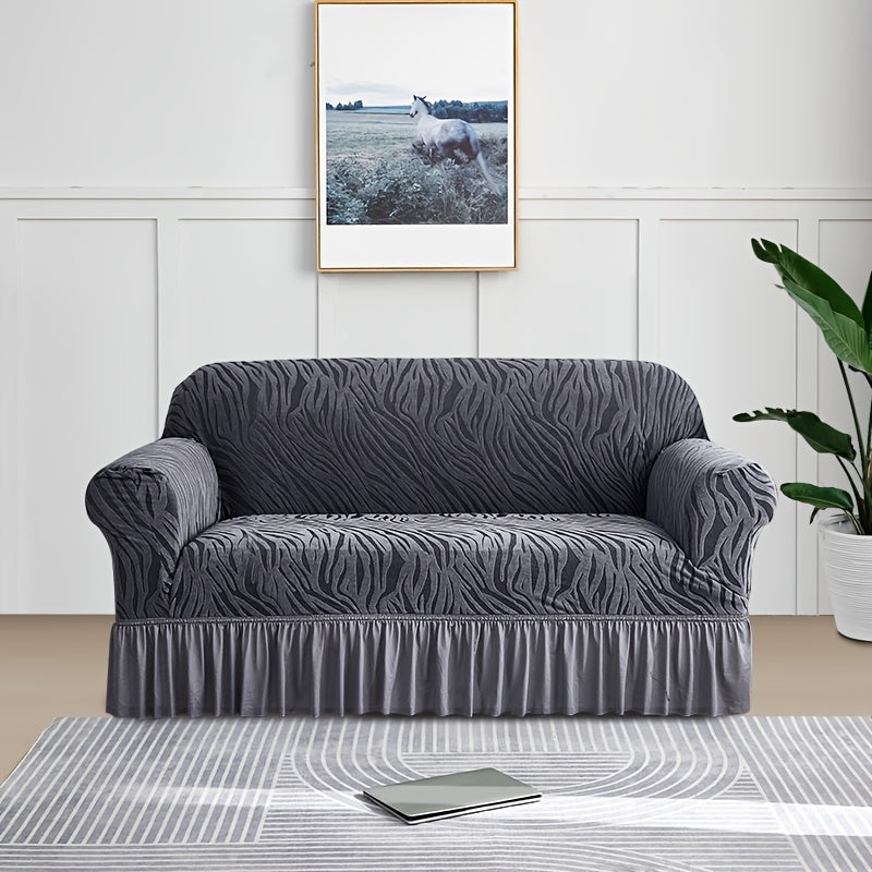 Dustproof sofa slipcover for all seasons, universal fit for couches, protects furniture in home decor.