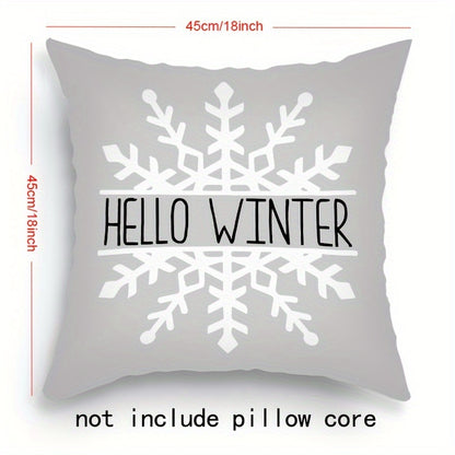 Set of 4 Merry Christmas Throw Pillow Covers for Home Decor in Every Room