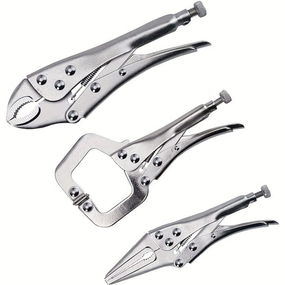 AIRAJ Locking Pliers made of carbon steel for welding and industry use. Features a high torque fixed clamping mechanism.