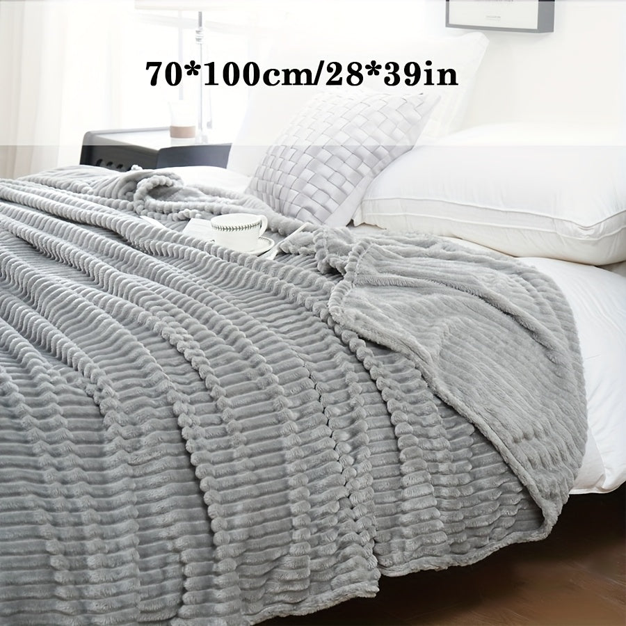 This versatile Christmas blanket is crafted from 220GSM flannel, offering warmth and softness for all seasons. Its simple and stylish design makes it perfect for bedrooms, sofas, offices, or even as a cozy pet blanket.