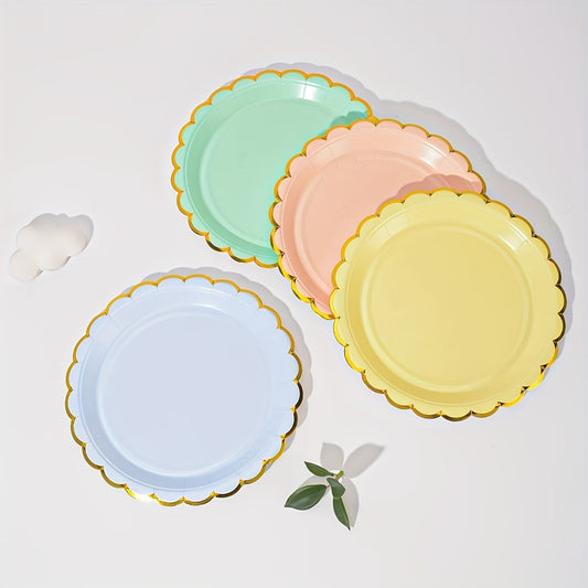 Get ready to elevate your party with our stunning Lace Tableware Set in vibrant multicolors and gilded accents! Perfect for birthdays, parties, and holiday celebrations, this elegant disposable set includes plates and trays for hassle-free decor and