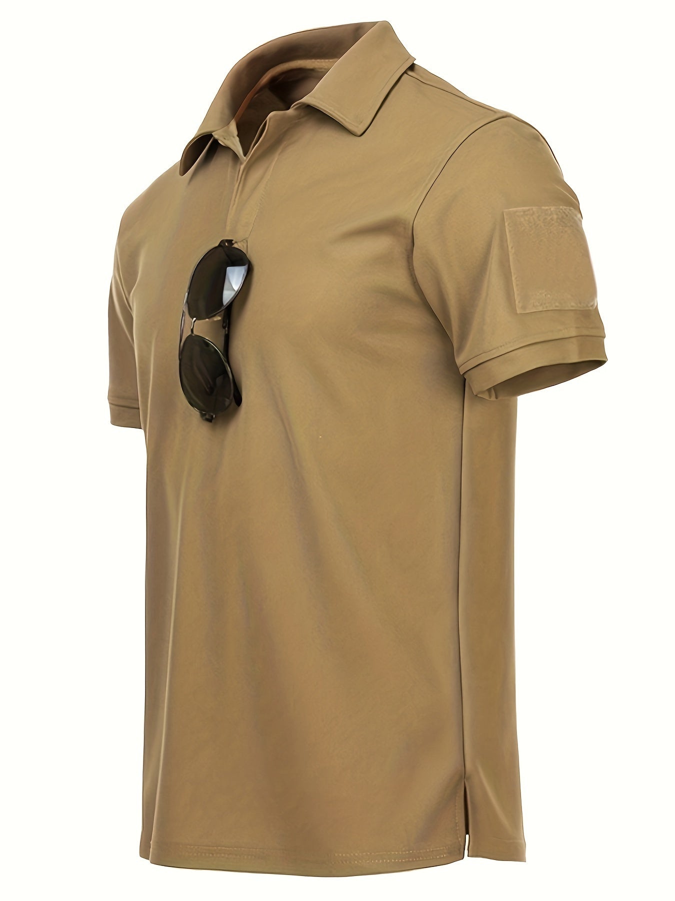 Men's short sleeve tee shirt for fishing, running, and hiking.