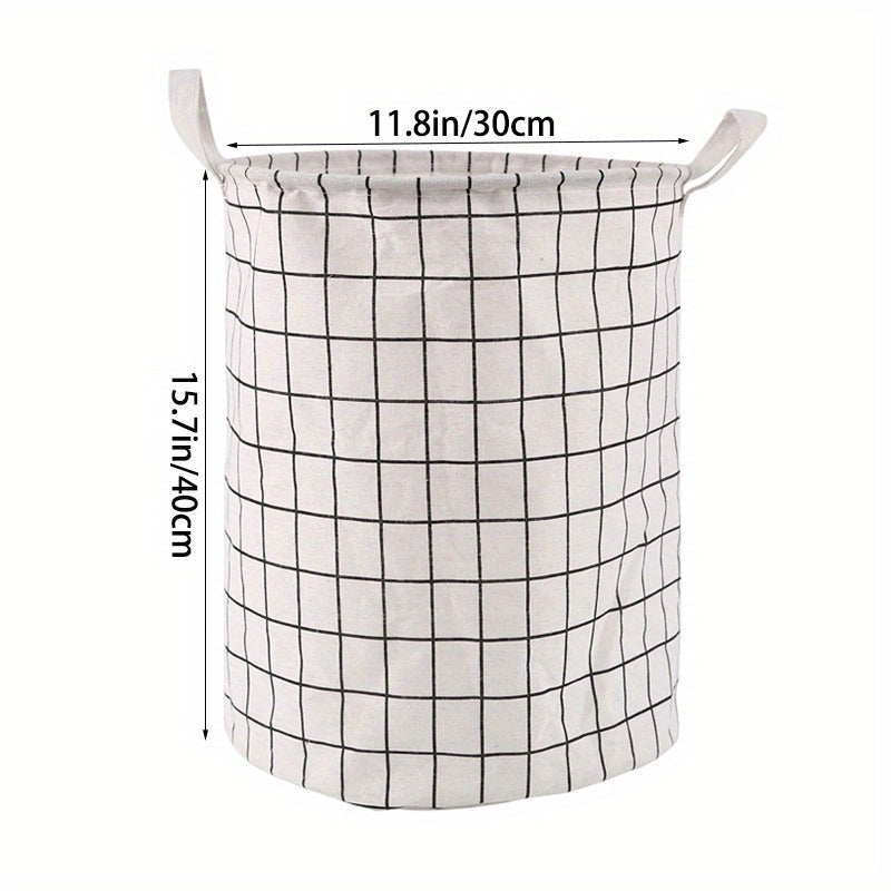 Round Dirty Clothes Basket - Portable Laundry Hamper with Storage Bucket for 1pc of dirty clothes