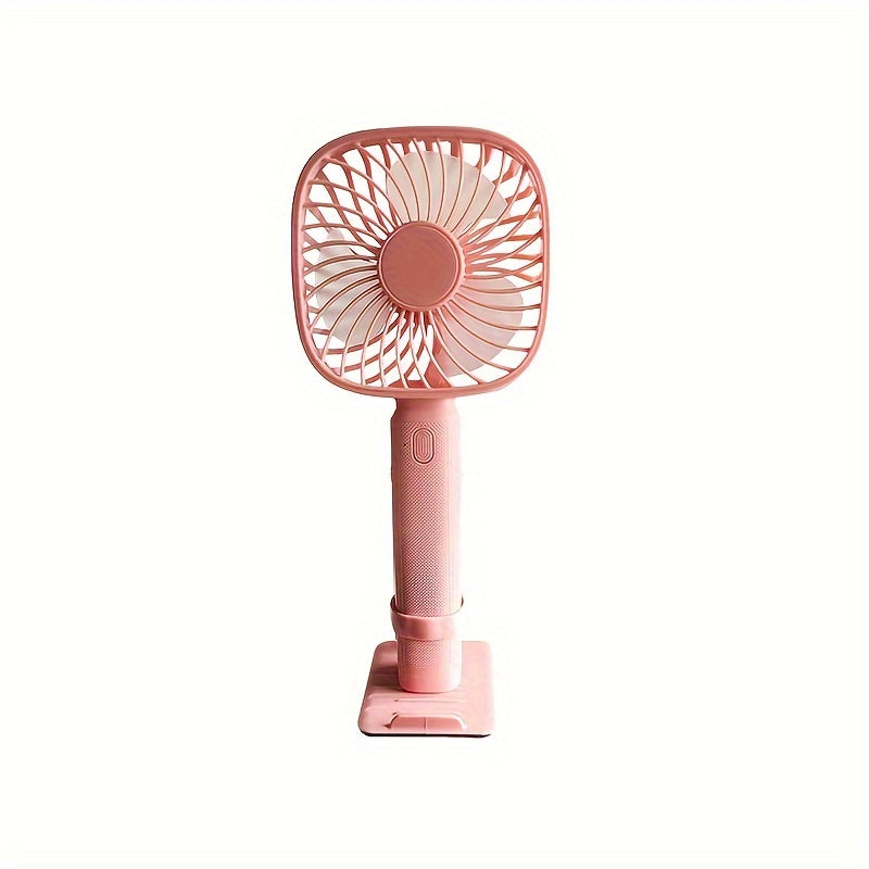 The Anyazhineng USB Rechargeable Handheld Mini Portable Fan offers 3 adjustable speeds, a strong wind, and button control. It is suitable for indoor and outdoor use, and comes with a cord included. This durable plastic floor fan is designed for use in