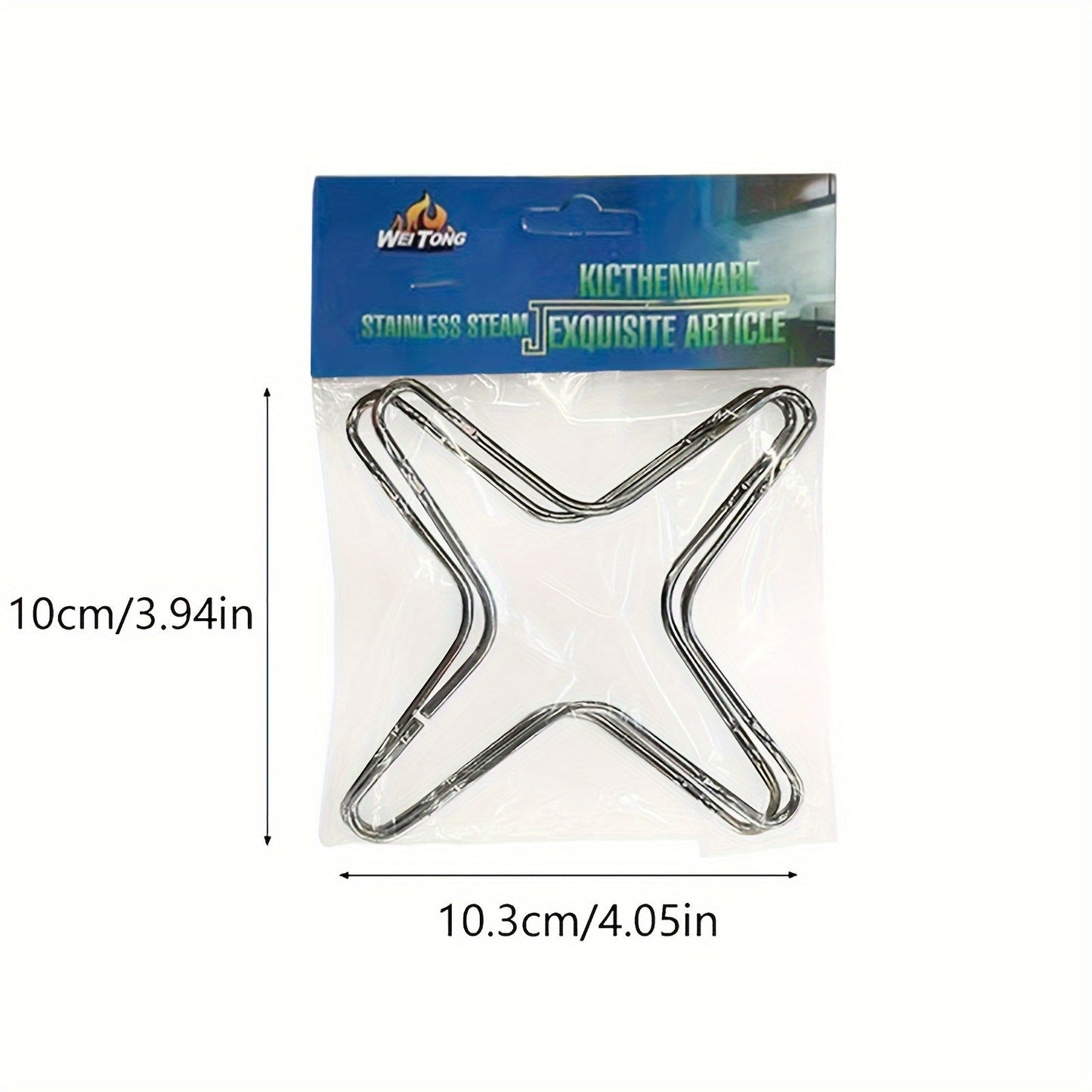 Pair of Stainless Steel Brackets for Gas Stove, Ideal for Camping and Kitchen Cooking, Includes Heat Dissipation Plate and Mini Pot Stand