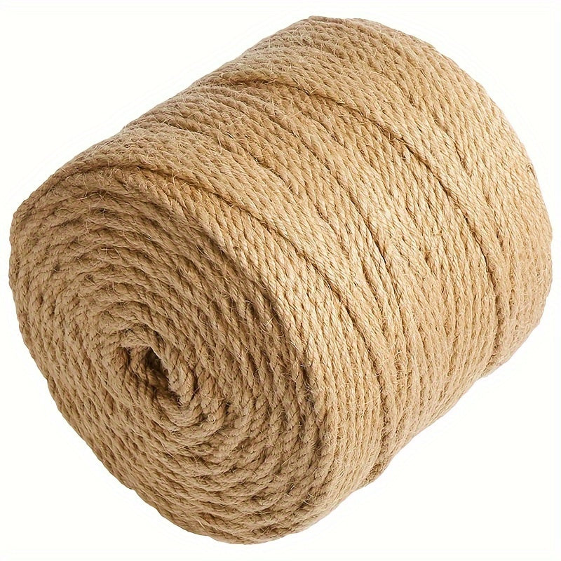 Jute twine rope for DIY crafts, gift wrapping, and decorative projects