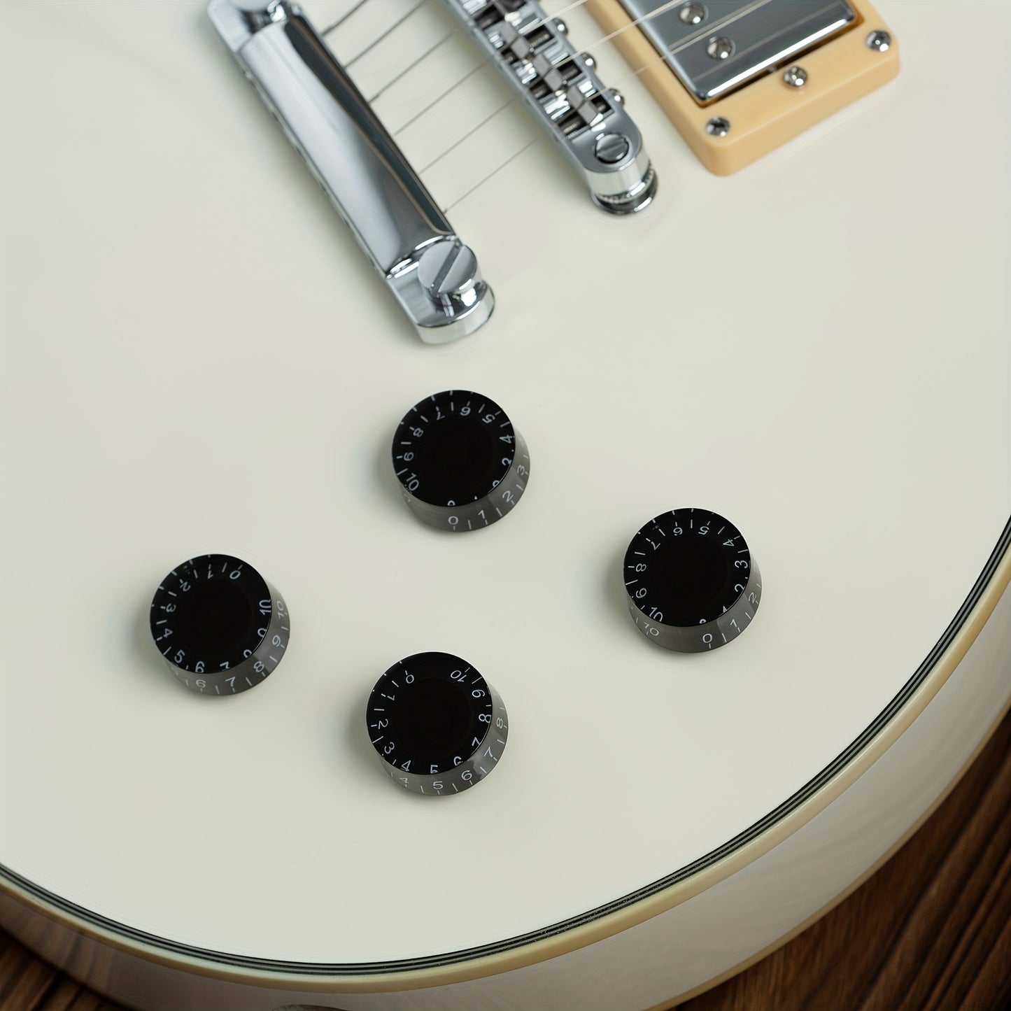 Electric guitar knob set for LP SG style guitar with volume and tone control options, available in various colors.