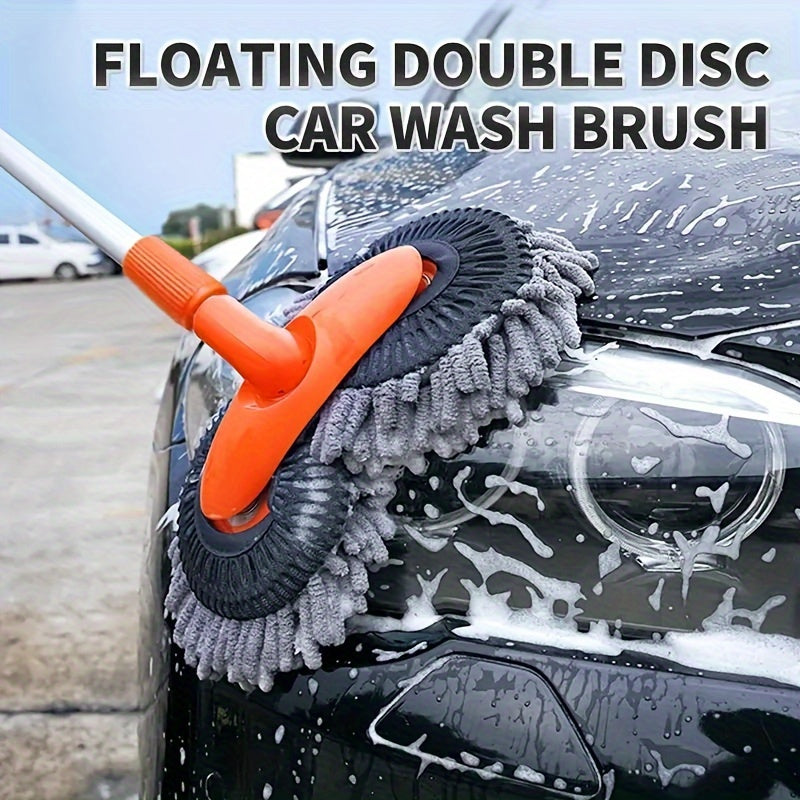 Get your hands on the Car Cleaning Kit - includes 1pc special brush head to protect car paint and a telescoping car mop for a spotless and shiny car every time!