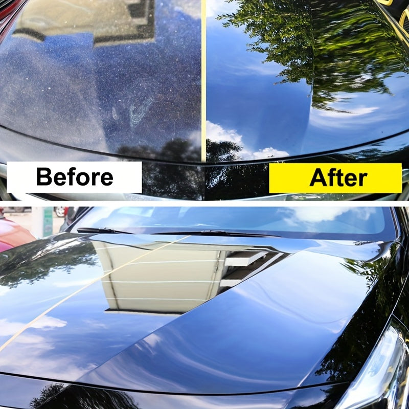 Premium Black Car Wax: Stain removal, gloss enhancement, waterproof protection.