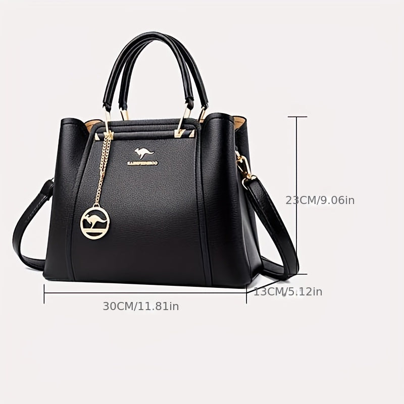 New 2025 Casual Fashion Women's Tote Bag with Zipper Closure and Polyester Lining