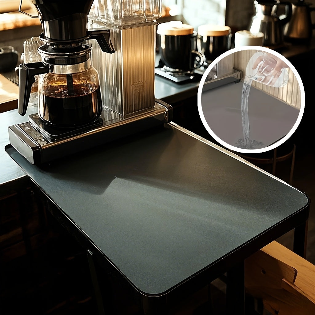 Non-Slip Coffee Maker Mat with High Absorbency - Rubber Coated Counter Protector for Espresso Machines & Kitchen Appliances, Christmas Decor, Easy to Clean