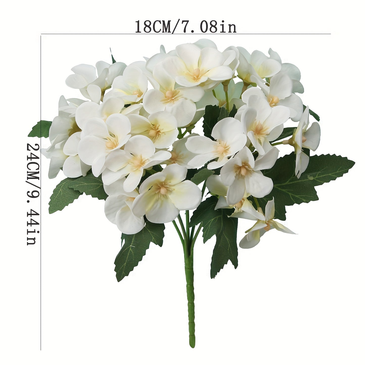 Elegant artificial Begonia flower arrangement in fabric, perfect for any table decor.