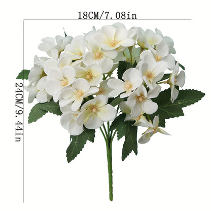 Elegant artificial Begonia flower arrangement in fabric, perfect for any table decor.