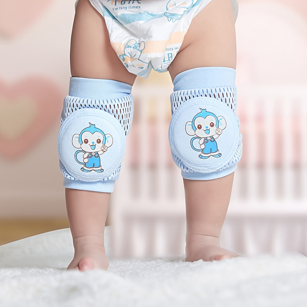 1 pair of children's breathable mesh knee and elbow pads.