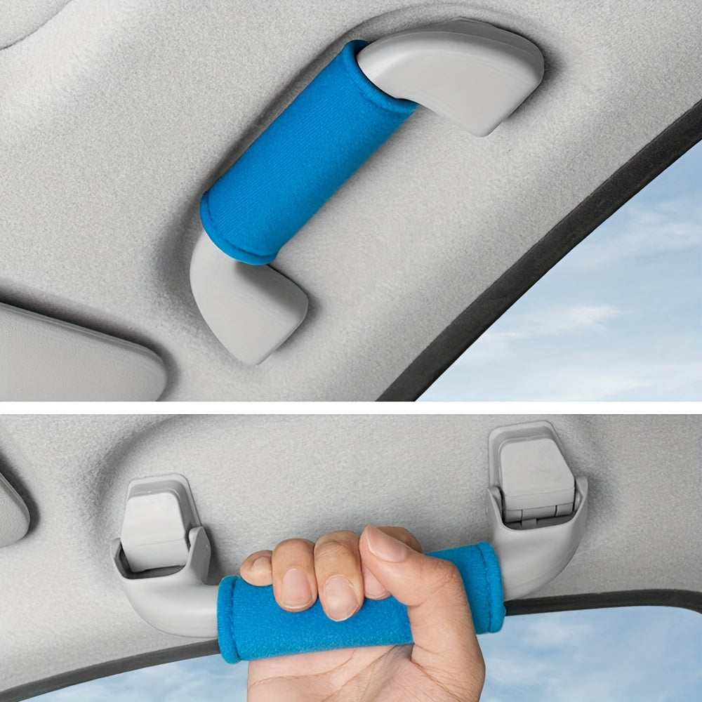 4 car interior supplies for roof armrest and interior handle protection cover.