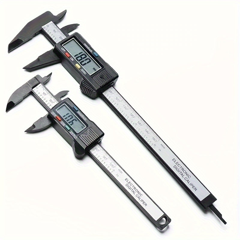 Professional 6-inch LCD digital vernier caliper for precision measuring in industrial settings, with large display and easy-to-read scale.