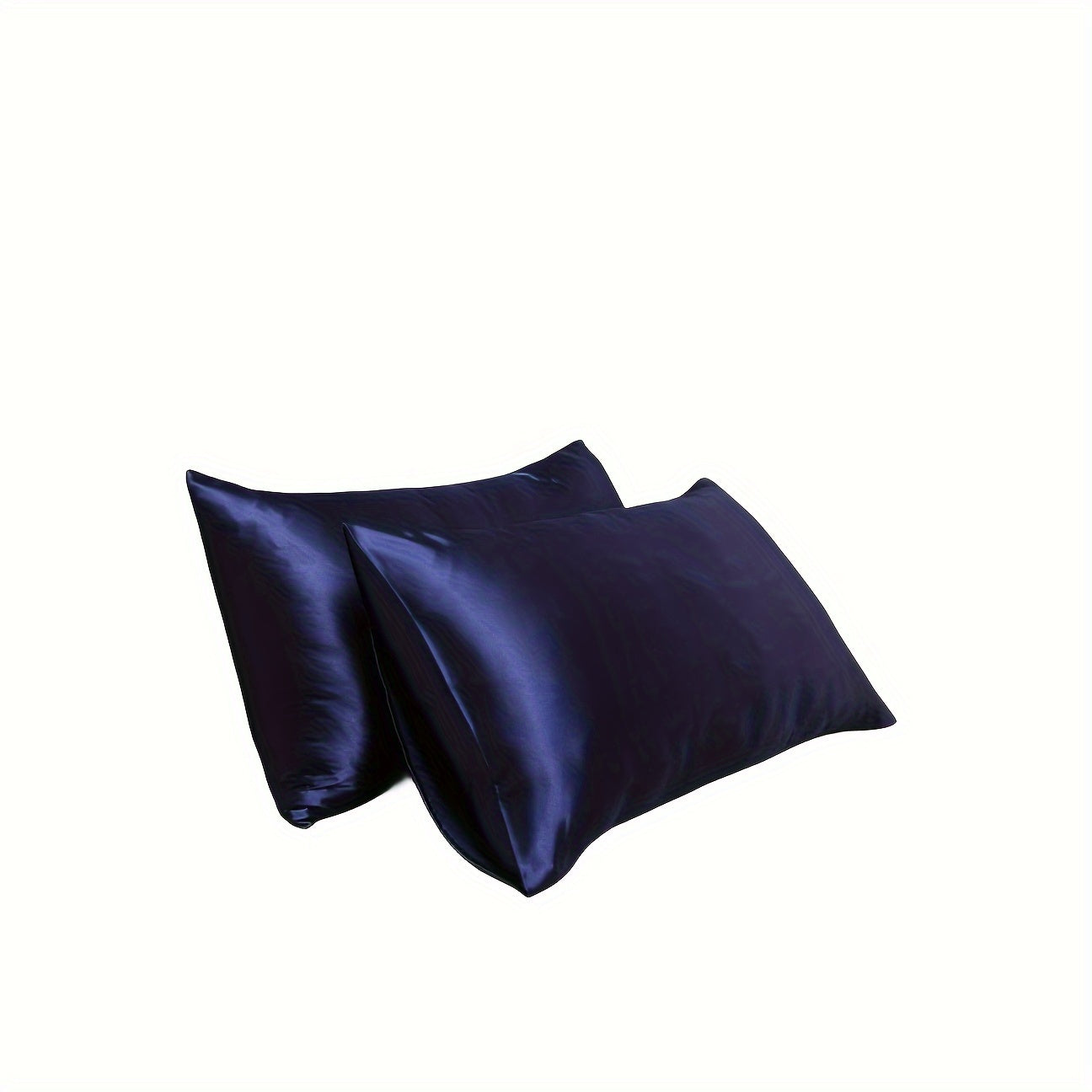 A set of two luxurious sateen pillowcases, each weighing 90g and featuring an envelope closure. Crafted from 100% polyester satin and silky fabric, these pillowcases are designed to be gentle on both hair and skin. They come in a variety of colors to