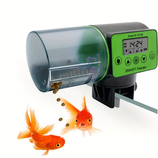 Smart Automatic Fish Feeder with LCD Timer for Aquariums