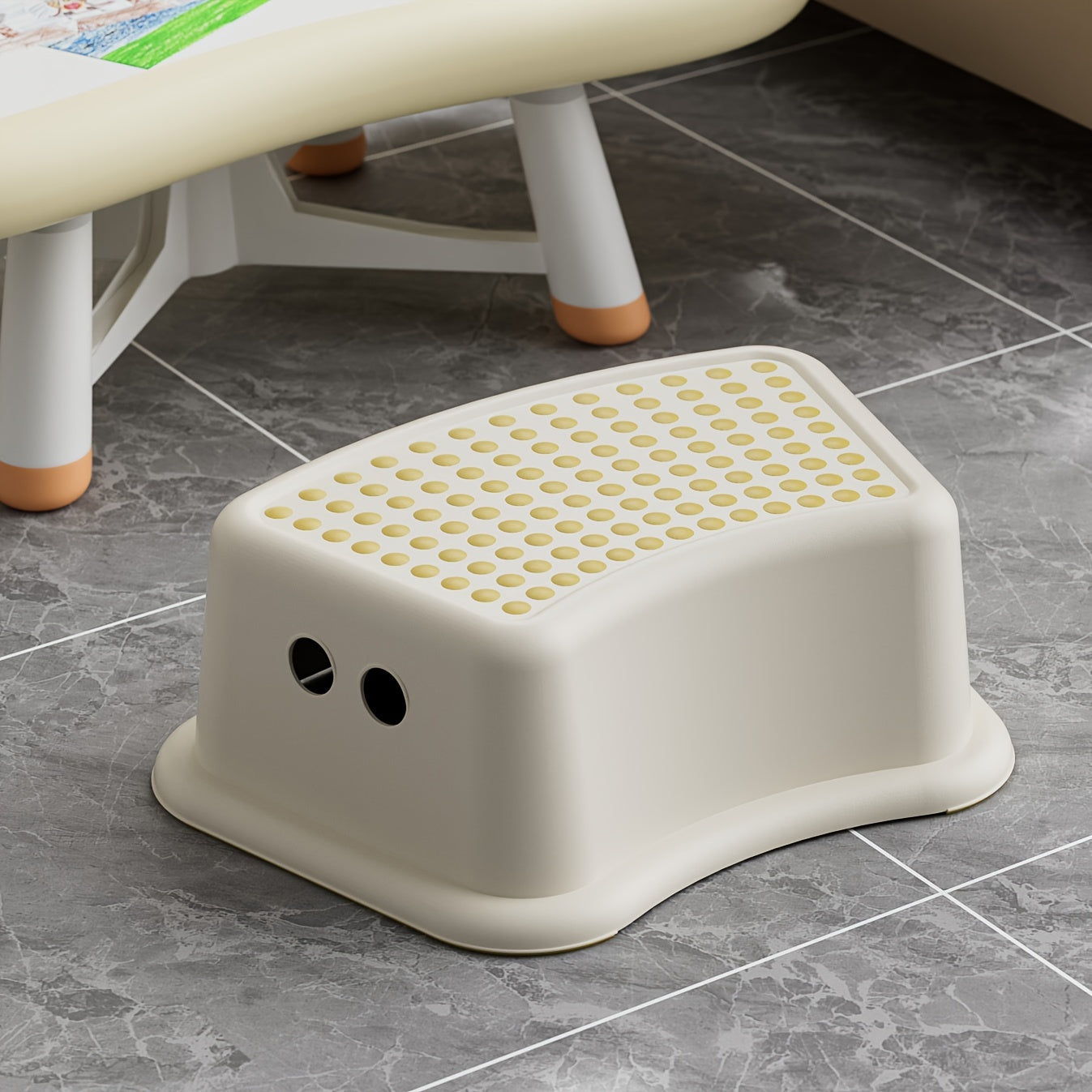 Step stools for kids available in 1, 2, or 3 pieces, perfect for toddlers to use in the bathroom or at the sink with an anti-slip surface.