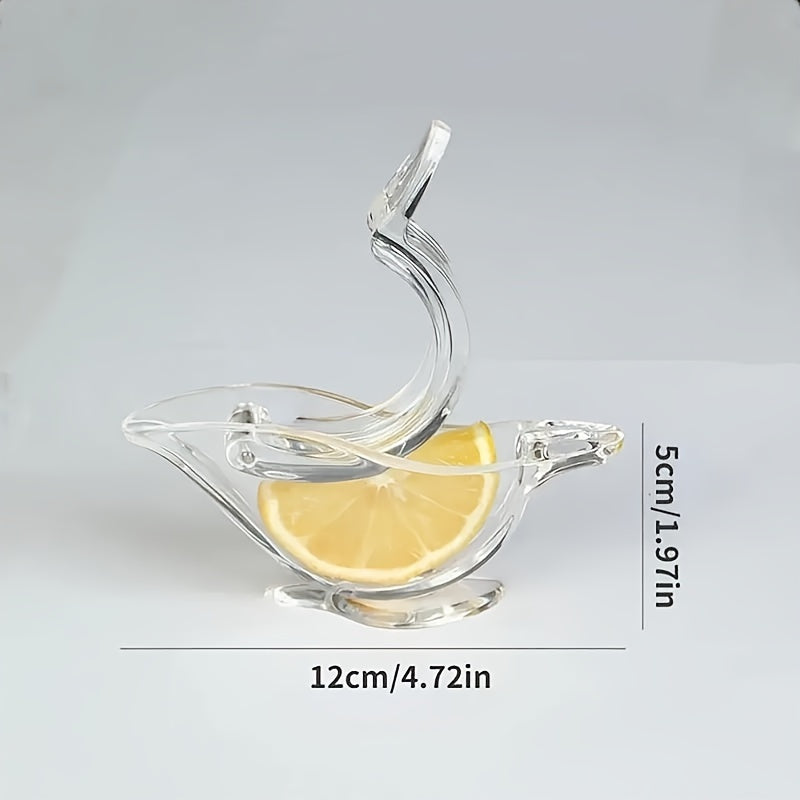 Bird-shaped manual citrus juicer with multipurpose design - perfect for squeezing lemons and oranges. A unique kitchen gadget for making fresh juice.