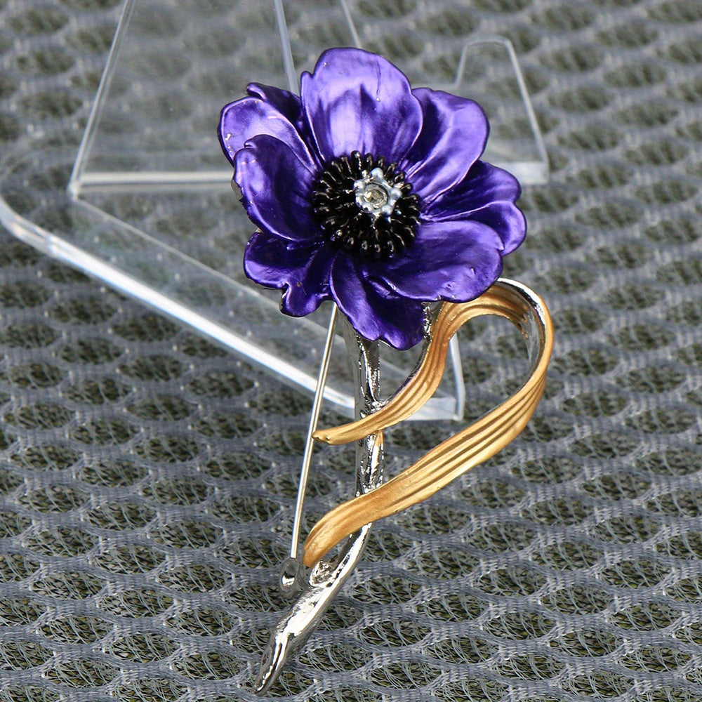 Dainty Daisy Enamel Flower Brooch Pin - Perfect for Women's Fashion, Sunflower Wedding Parties, and Corsage Accessories