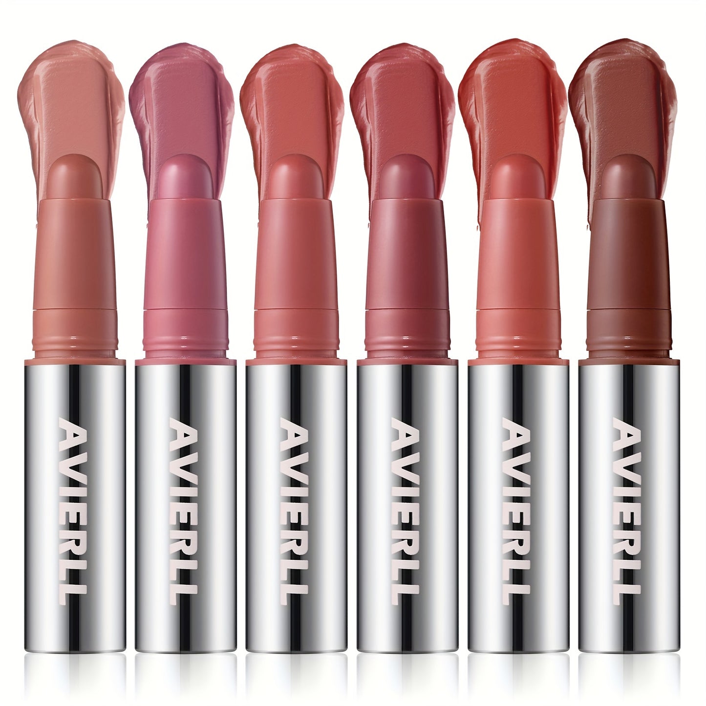 Aviérli Matte Lipstick Pen in Pink, Red, Nude shades, long-lasting, waterproof, moisturizing formula for everyday glam & holiday parties.