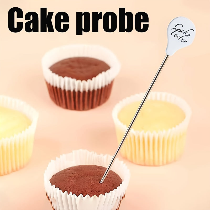 One piece of Stainless Steel Cake Tester, a must-have item for baking and cooking in the kitchen, featuring a sleek design that complements other kitchen gadgets and accessories, a versatile tool for every home kitchen.