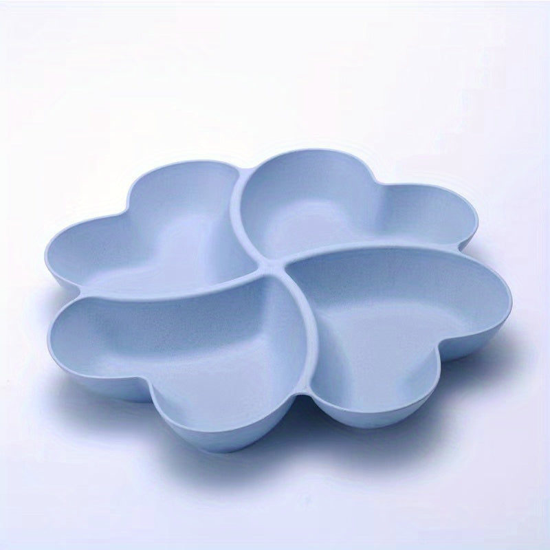 Modern colorful plastic fruit plate for home living room or party use, unbreakable and versatile.