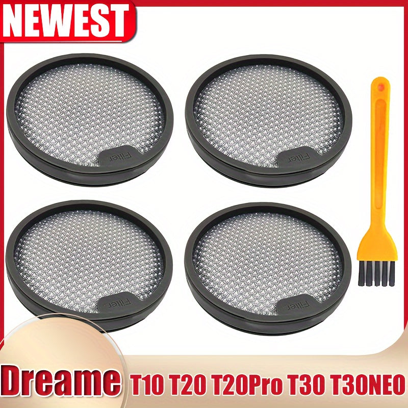 1, 2, or 4 pieces of HEPA pre-filters available for Dreame T10 T20 T30 and Xiaomi G9 G10 vacuum cleaners. These durable and washable replacement parts ensure effective filtering.