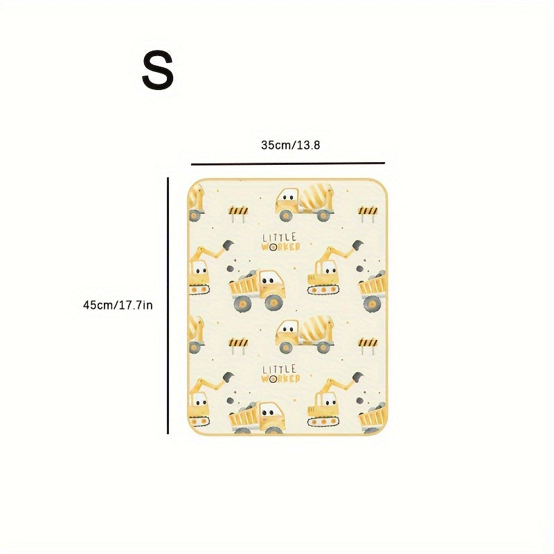 This adorable waterproof diaper changing mat features a charming pattern. It also doubles as an absorbent urine mat and changing pad. This soft, reusable washable mattress pad makes a great Halloween, Thanksgiving, or Christmas gift.