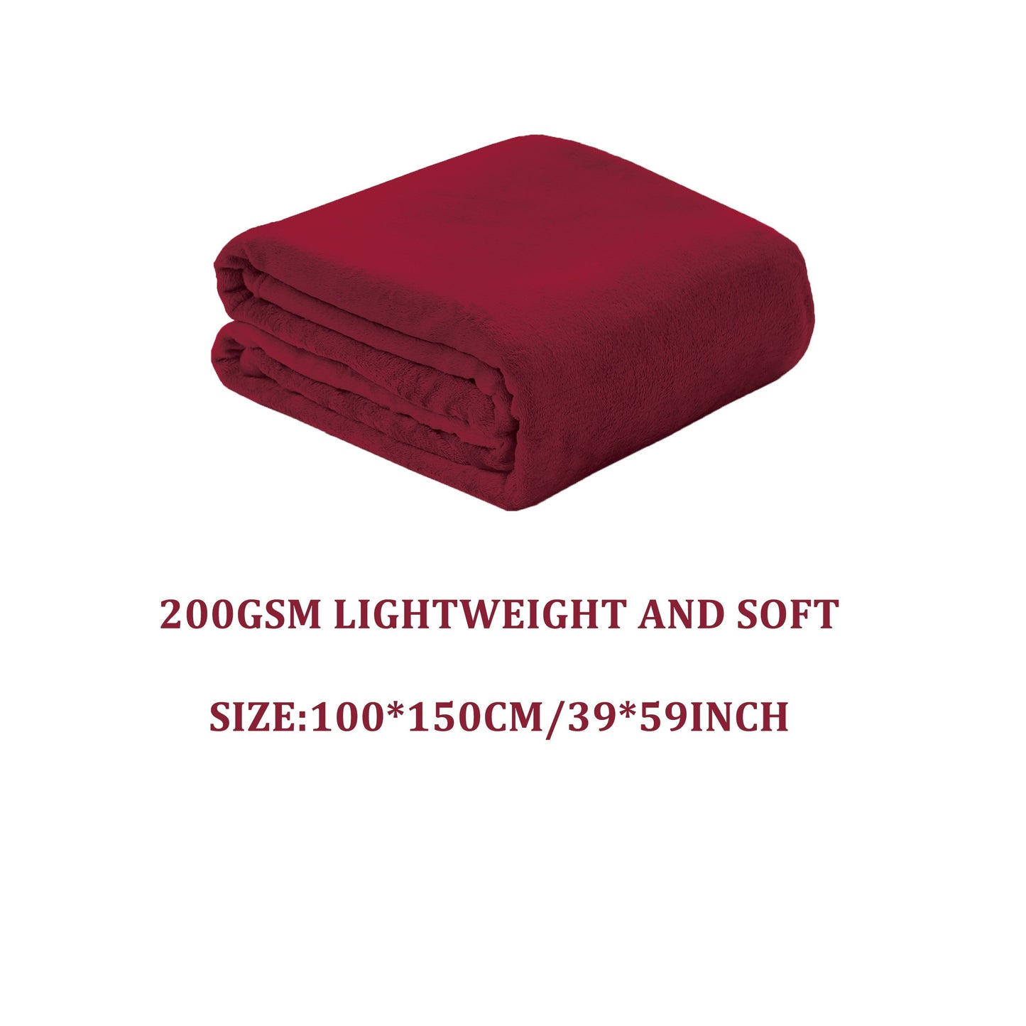 Solid Flannel Blanket, 200G, 1 piece