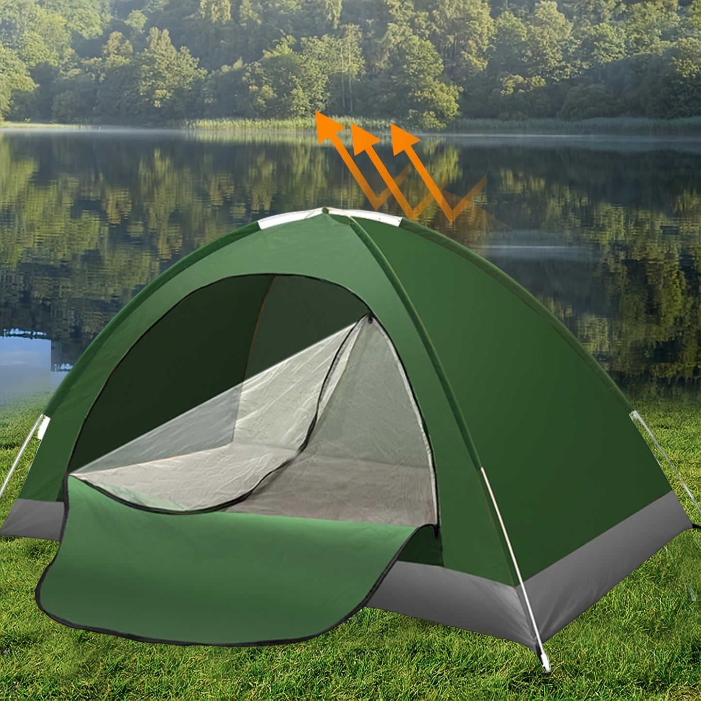 Portable waterproof camping tent perfect for hiking and backpacking.