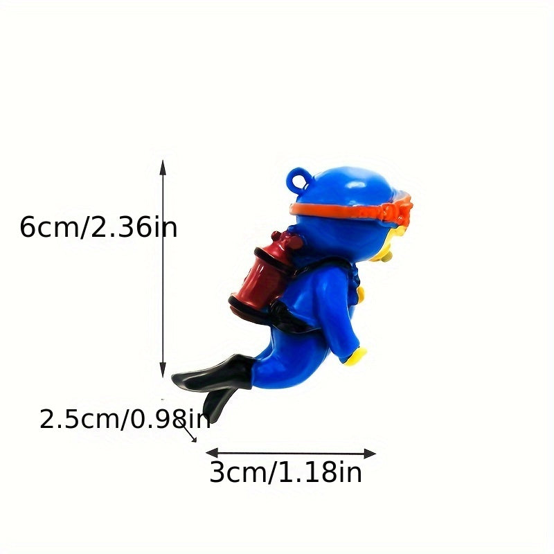 1 piece Diving Action Figures Aquarium Ornament for fish tank decoration.