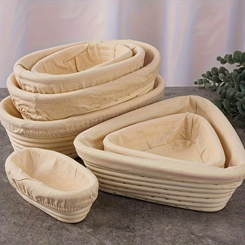 Cloth Bread Proofing Basket Liners - Rustic Style - Durable and Eco-Friendly - Perfect for Baking, Outdoor Gatherings, and Special Occasions - Bundle for Various Holidays including Christmas, Halloween, Easter, Thanksgiving, and Oktoberfest