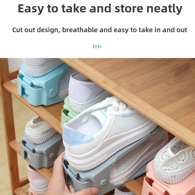 Innovative Double-Fold Shoe Rack with Removable Dividers and Multi-Layer Storage Space