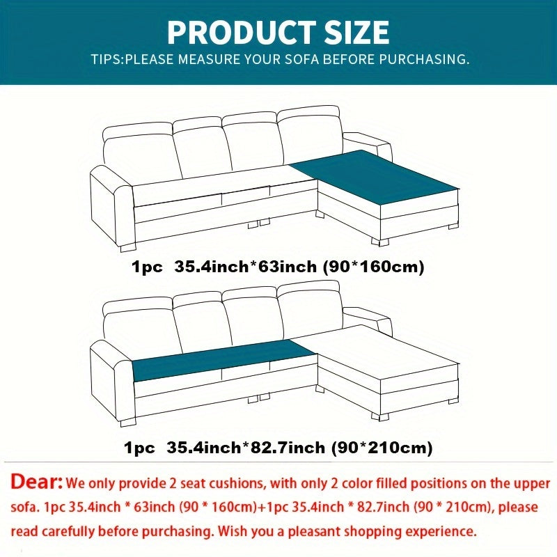 Chenille sofa protection pad set - pet-friendly, non-slip, scratch-resistant - machine washable polyester covers for various sofa sizes.