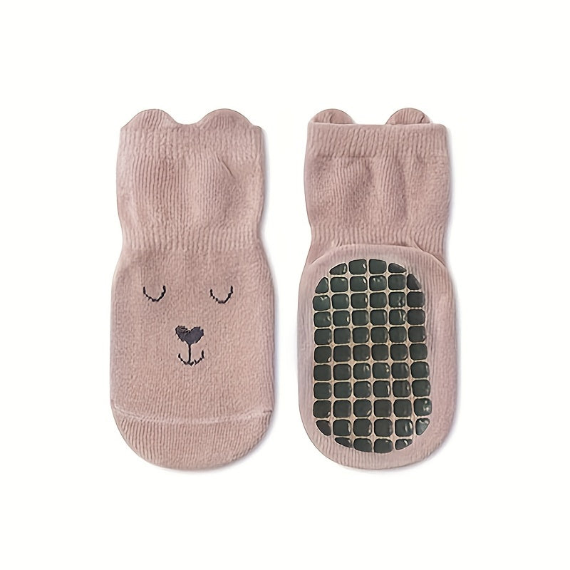 5 pairs of children's anti-slip socks for toddlers